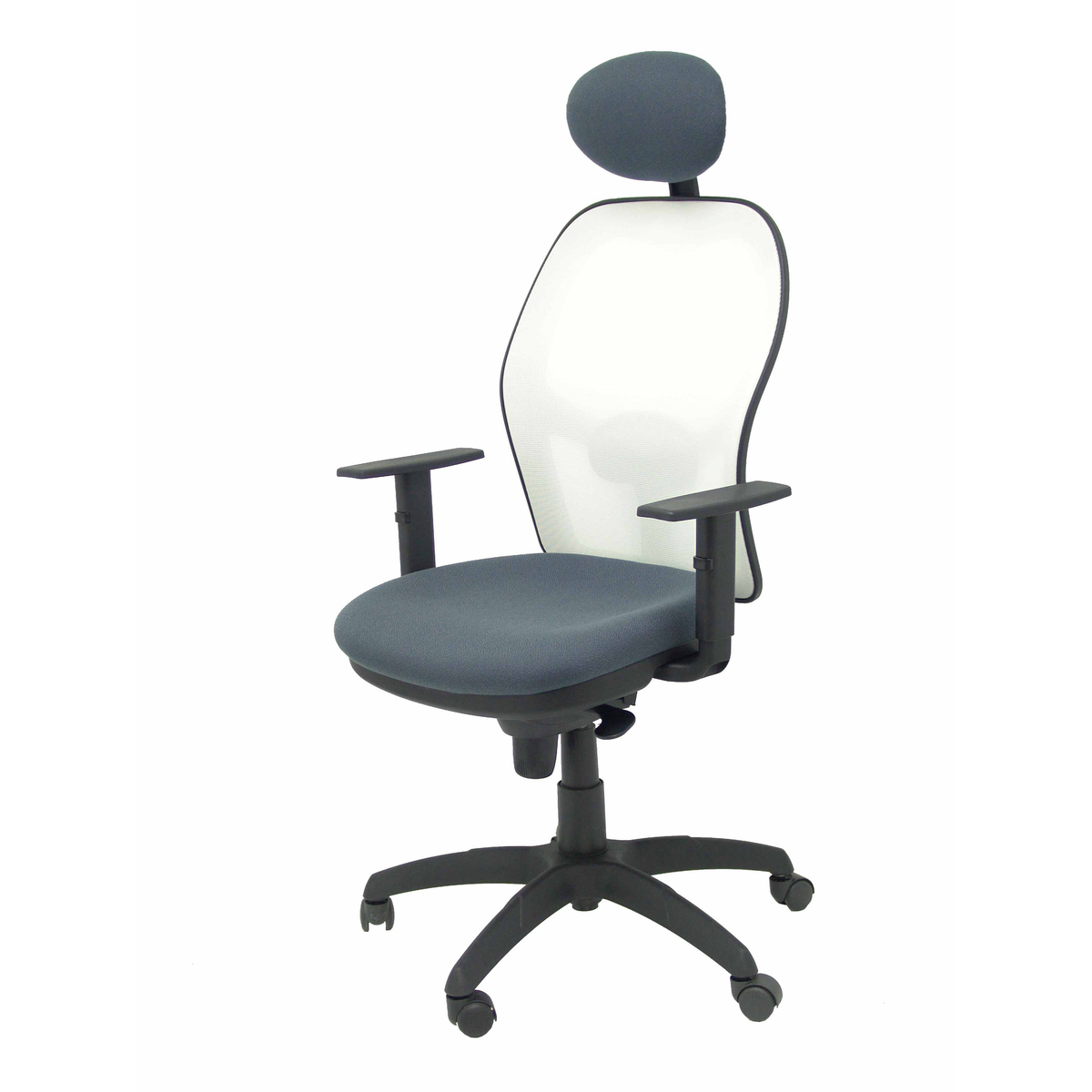Silla de oficina Piqueras y Crespo Jorquera Malla + Bali - Ref. fabricante 15SBBALI200C - Gris Oscuro