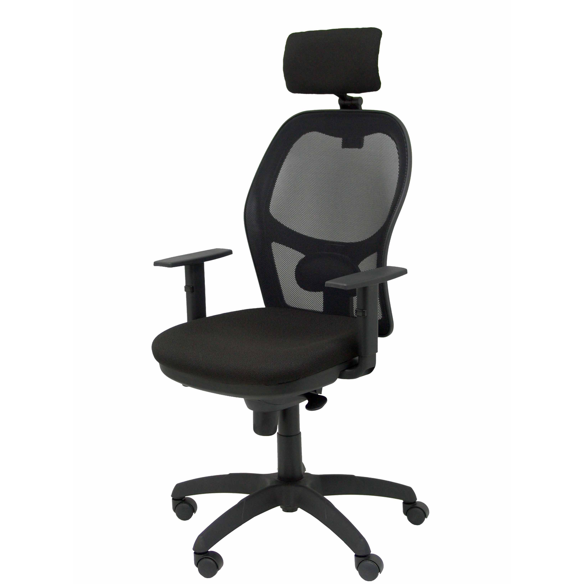 Silla de oficina Piqueras y Crespo Jorquera Malla + Bali - Ref. fabricante 15SM840B200B10CRNCR - Negro