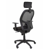 Silla de oficina Piqueras y Crespo Jorquera Malla + Bali - Ref. fabricante 15SM840B200B10CRNCR - Negro