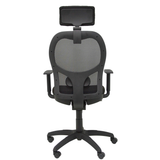 Silla de oficina Piqueras y Crespo Jorquera Malla + Bali - Ref. fabricante 15SM840B200B10CRNCR - Negro
