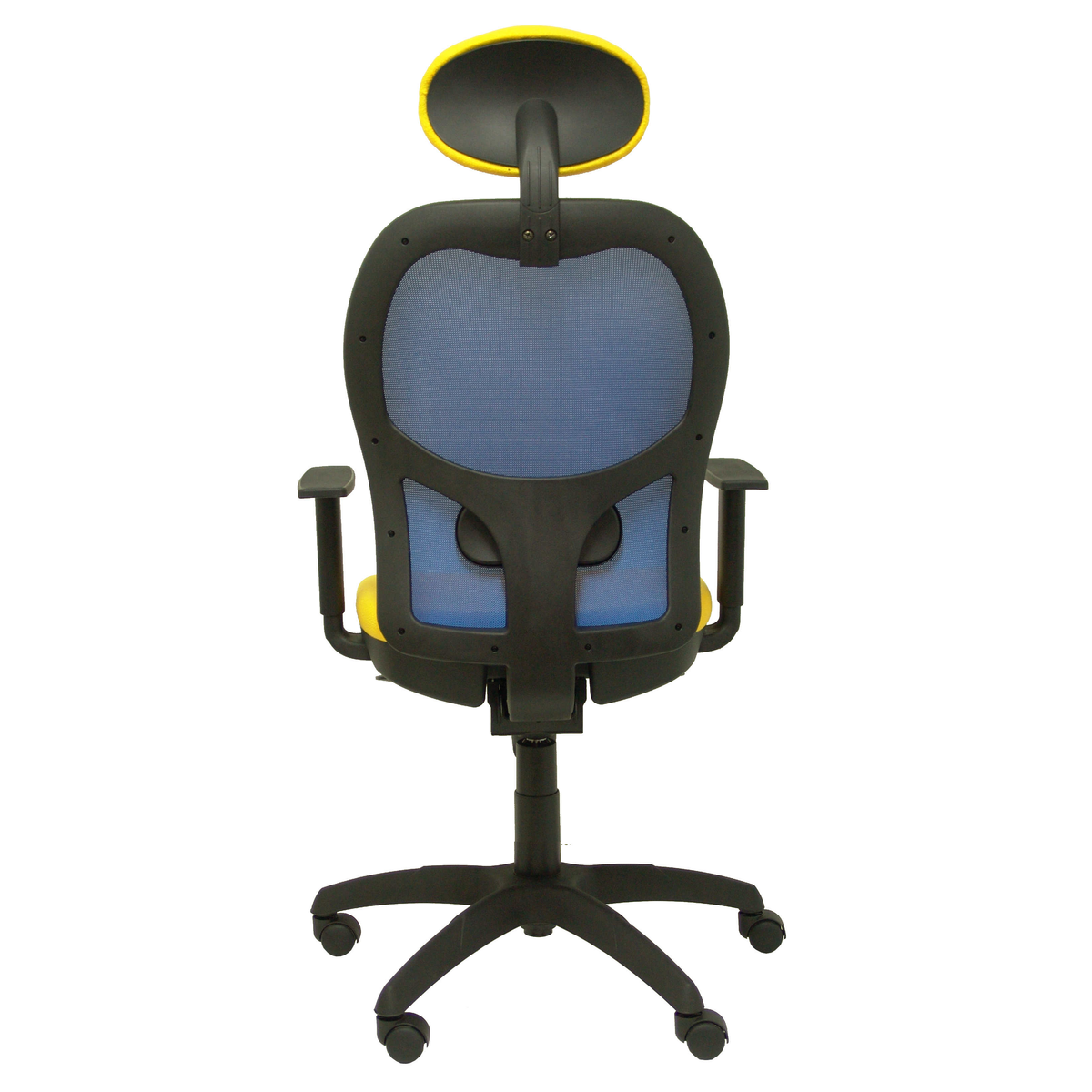Silla de oficina Piqueras y Crespo Jorquera Malla + Bali - Ref. fabricante 15SABALI100C - Azul / Amarillo