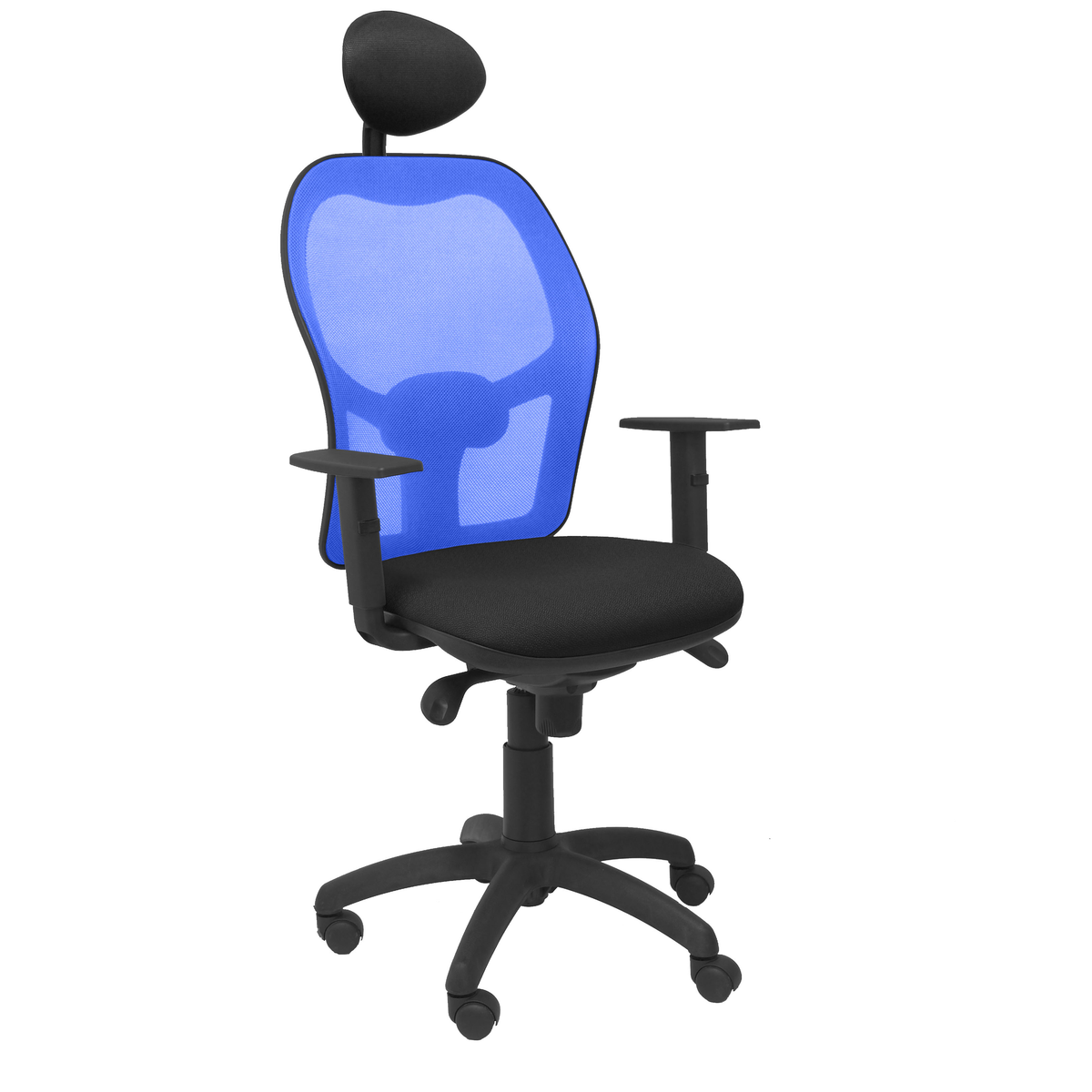 Silla de oficina Piqueras y Crespo Jorquera Malla + Bali - Ref. fabricante 15SABALI100C - Azul / Negro