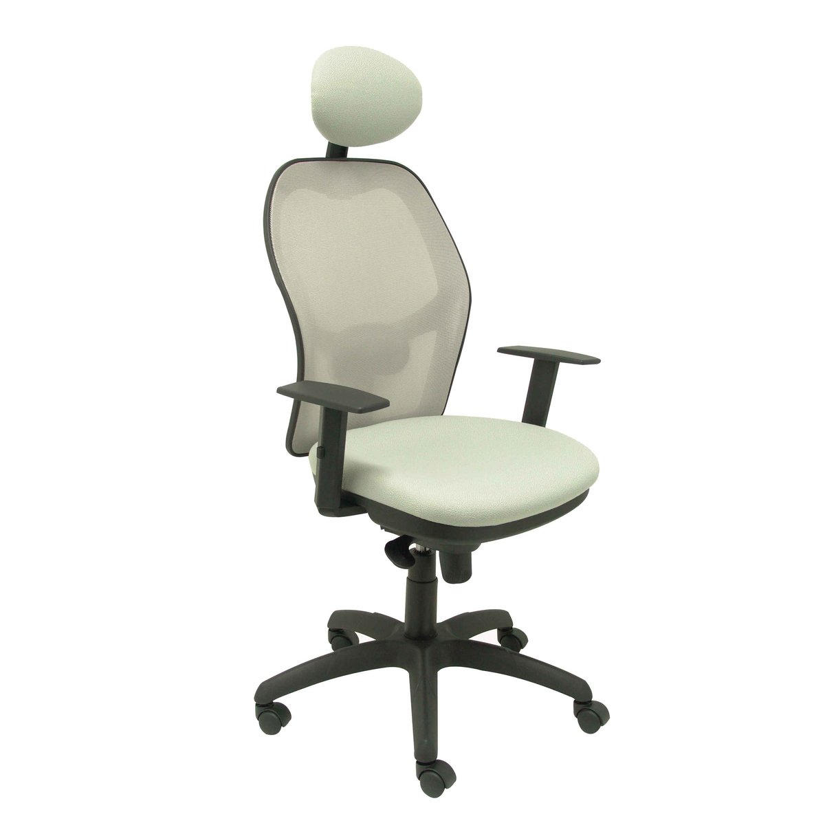 Silla de oficina Piqueras y Crespo Jorquera Malla + Bali - Ref. fabricante 15SABALI100C - Gris / Gris Claro