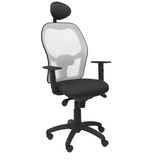 Silla de oficina Piqueras y Crespo Jorquera Malla + Bali - Ref. fabricante 15SABALI100C - Gris / Negro