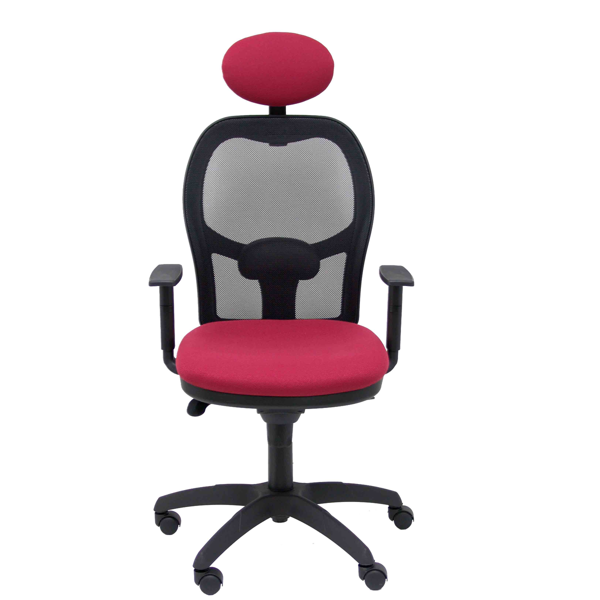 Silla de oficina Piqueras y Crespo Jorquera Malla + Bali - Ref. fabricante 15SNBALI100C - Granate