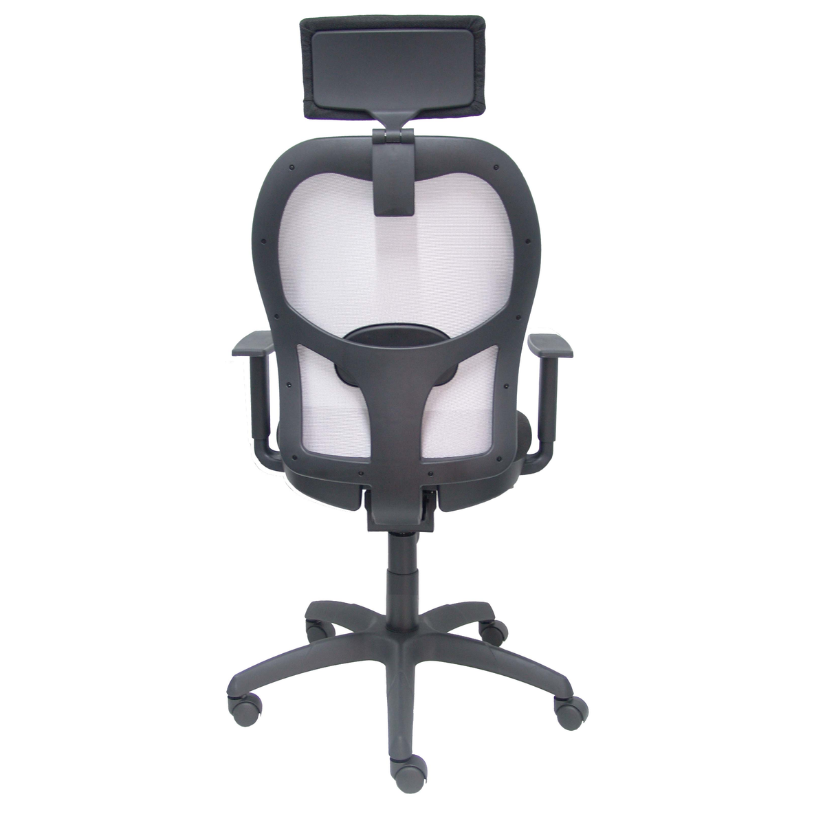 Silla de oficina Piqueras y Crespo Jorquera Malla + Bali - Ref. fabricante 15SM40B429B10CRNCR - Gris / Negro