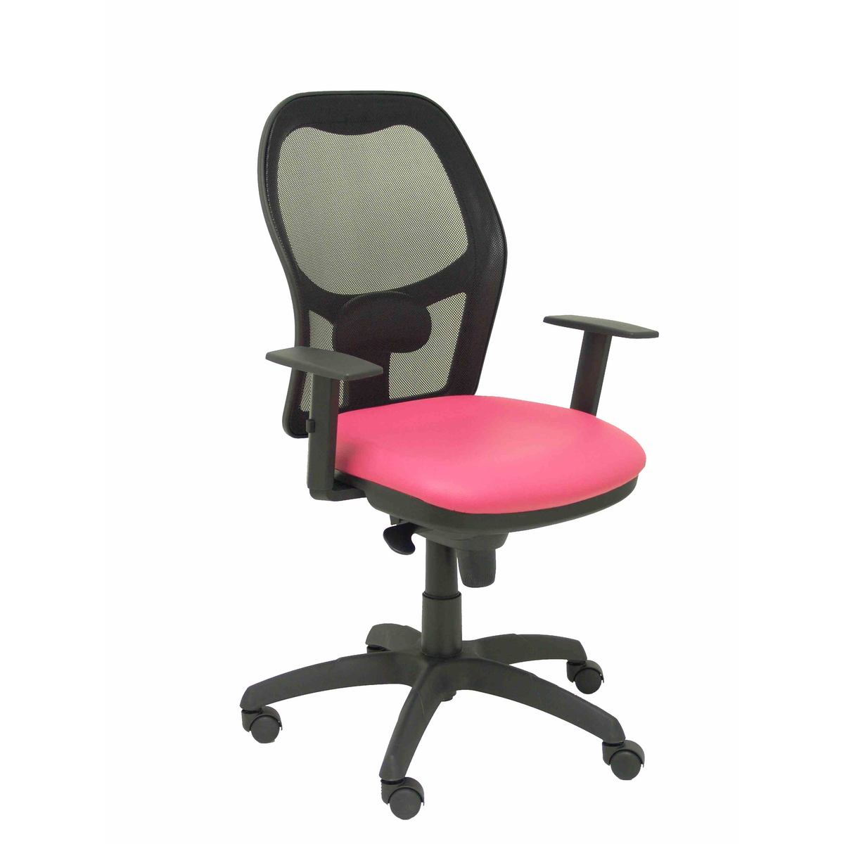 Silla de oficina Piqueras y Crespo Jorquera Malla + Similpiel - Rosa