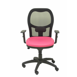 Silla de oficina Piqueras y Crespo Jorquera Malla + Similpiel - Rosa