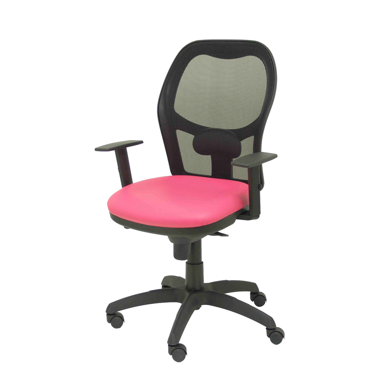 Silla de oficina Piqueras y Crespo Jorquera Malla + Similpiel - Rosa