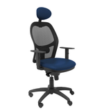 Silla de oficina Piqueras y Crespo Jorquera Malla + Similpiel - Cabecero - Azul Marino