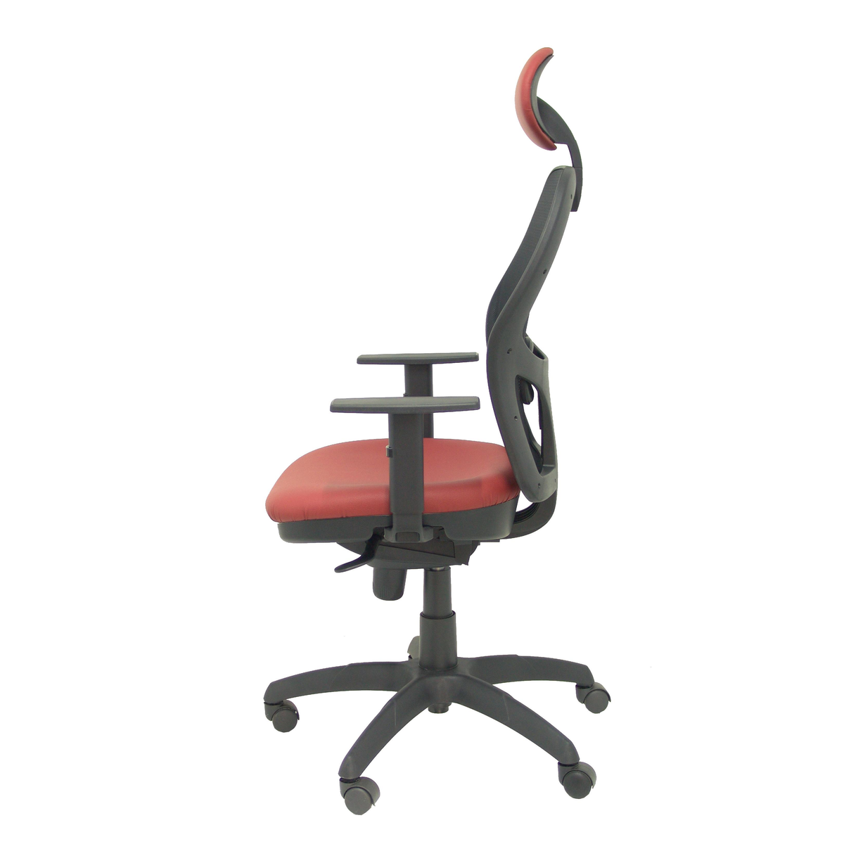 Silla de oficina Piqueras y Crespo Jorquera Malla + Similpiel - Cabecero - Granate