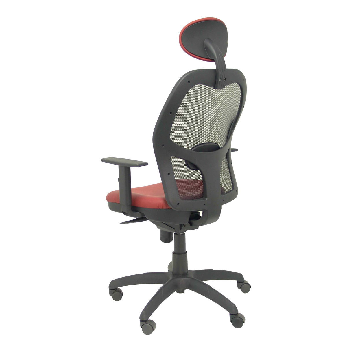Silla de oficina Piqueras y Crespo Jorquera Malla + Similpiel - Cabecero - Granate