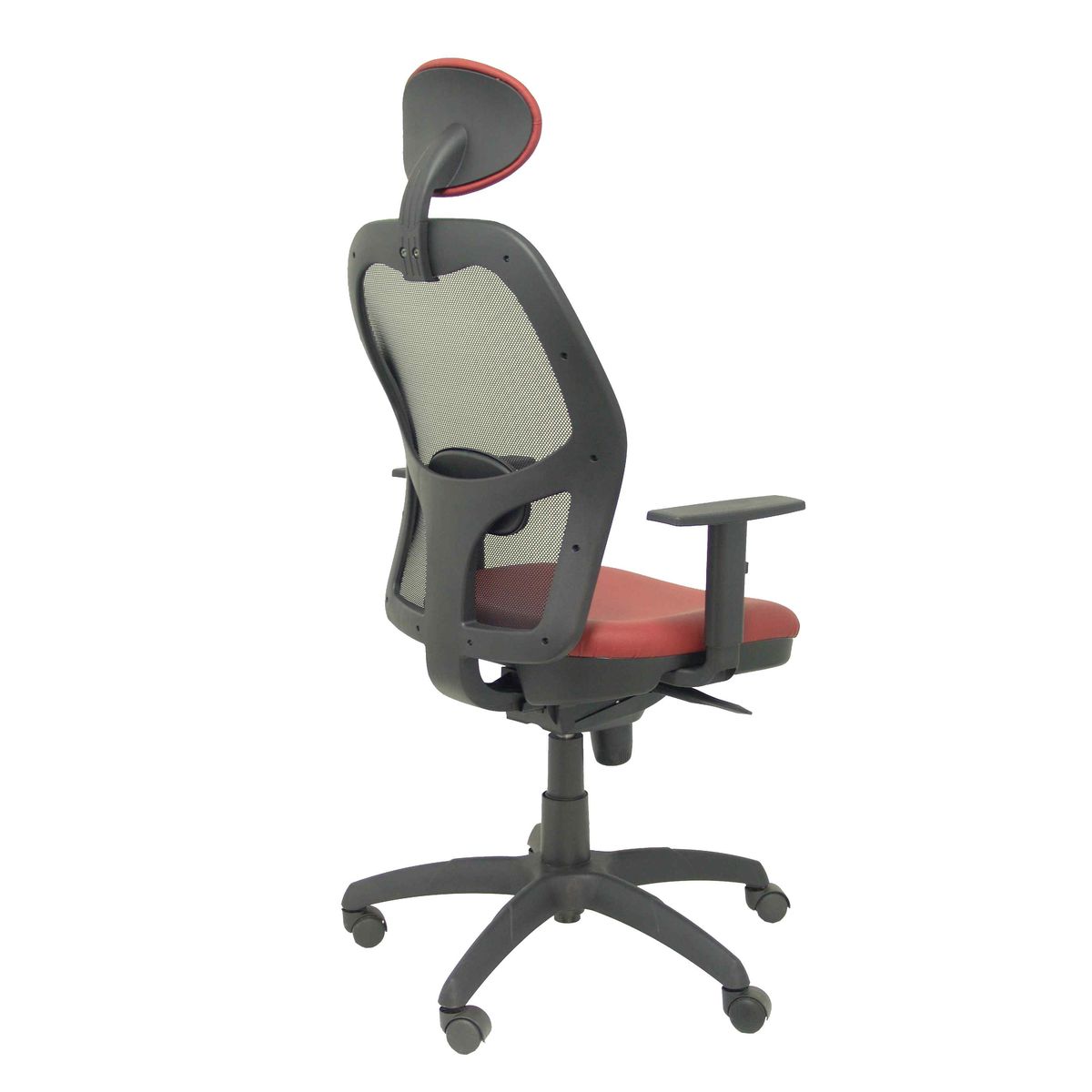 Silla de oficina Piqueras y Crespo Jorquera Malla + Similpiel - Cabecero - Granate