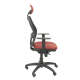 Silla de oficina Piqueras y Crespo Jorquera Malla + Similpiel - Cabecero - Granate