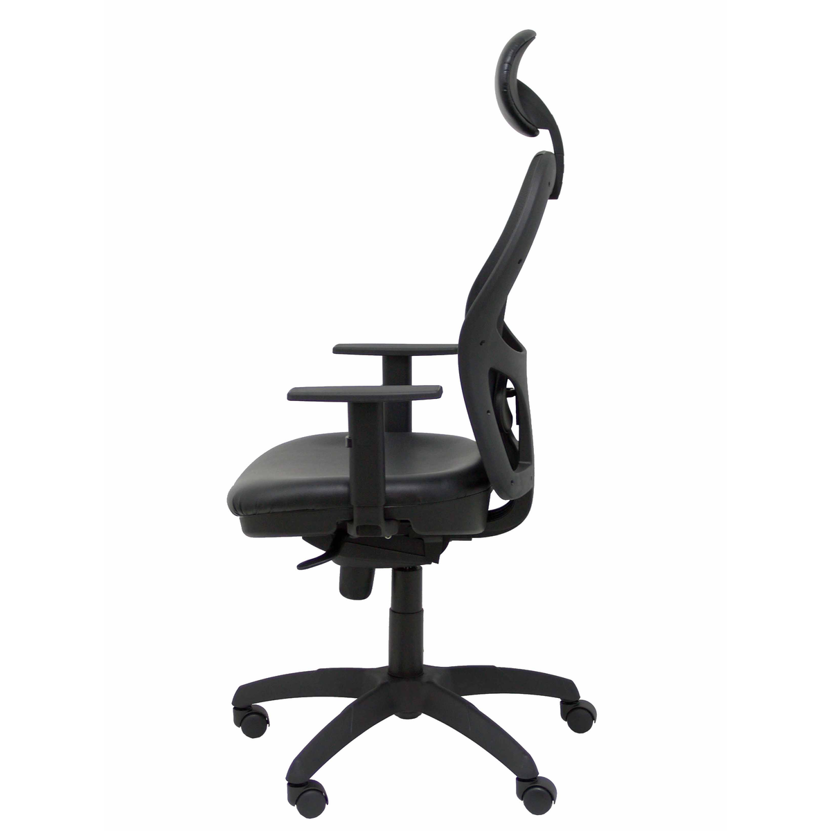 Silla de oficina Piqueras y Crespo Jorquera Malla + Similpiel - Cabecero - Negro