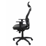 Silla de oficina Piqueras y Crespo Jorquera Malla + Similpiel - Cabecero - Negro