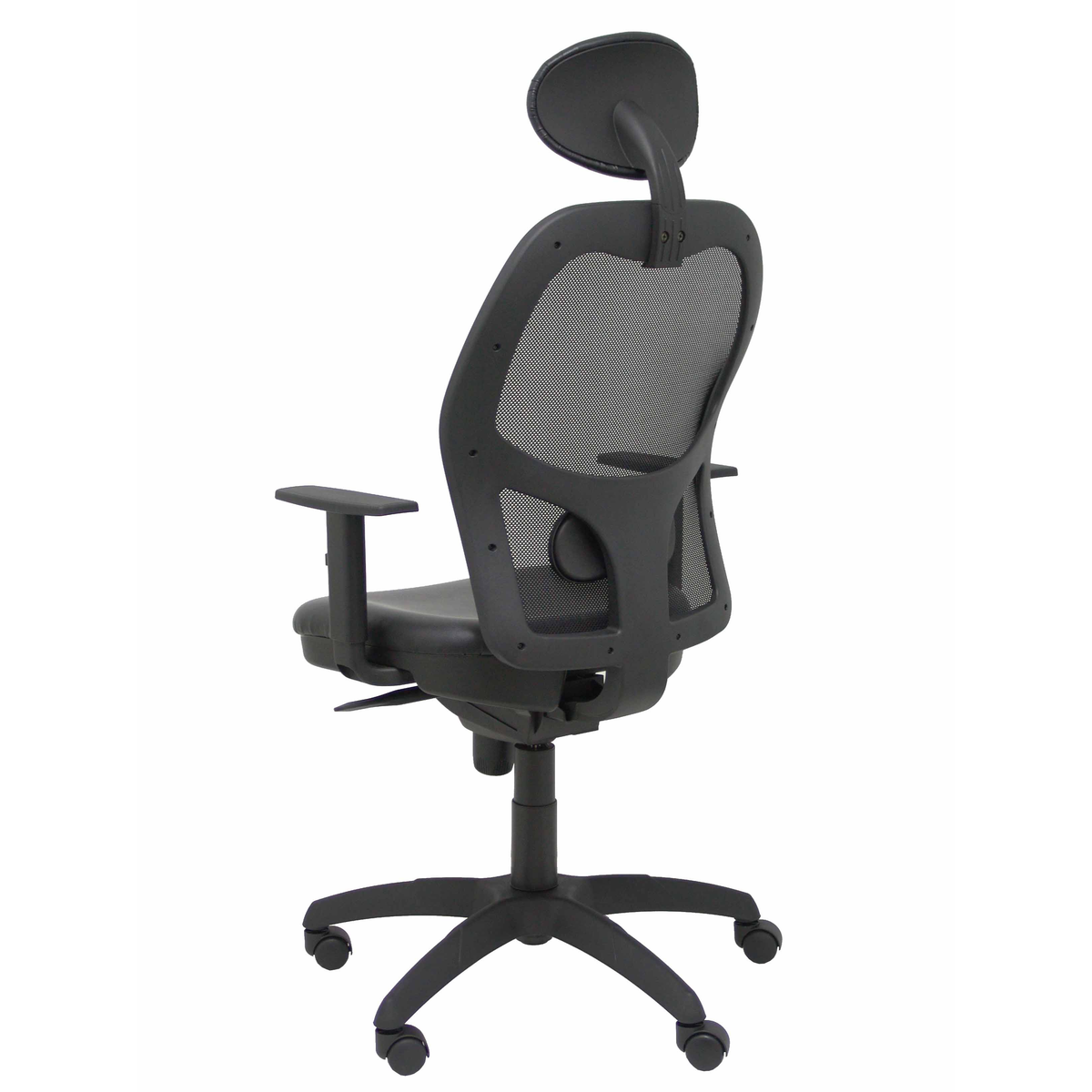 Silla de oficina Piqueras y Crespo Jorquera Malla + Similpiel - Cabecero - Negro