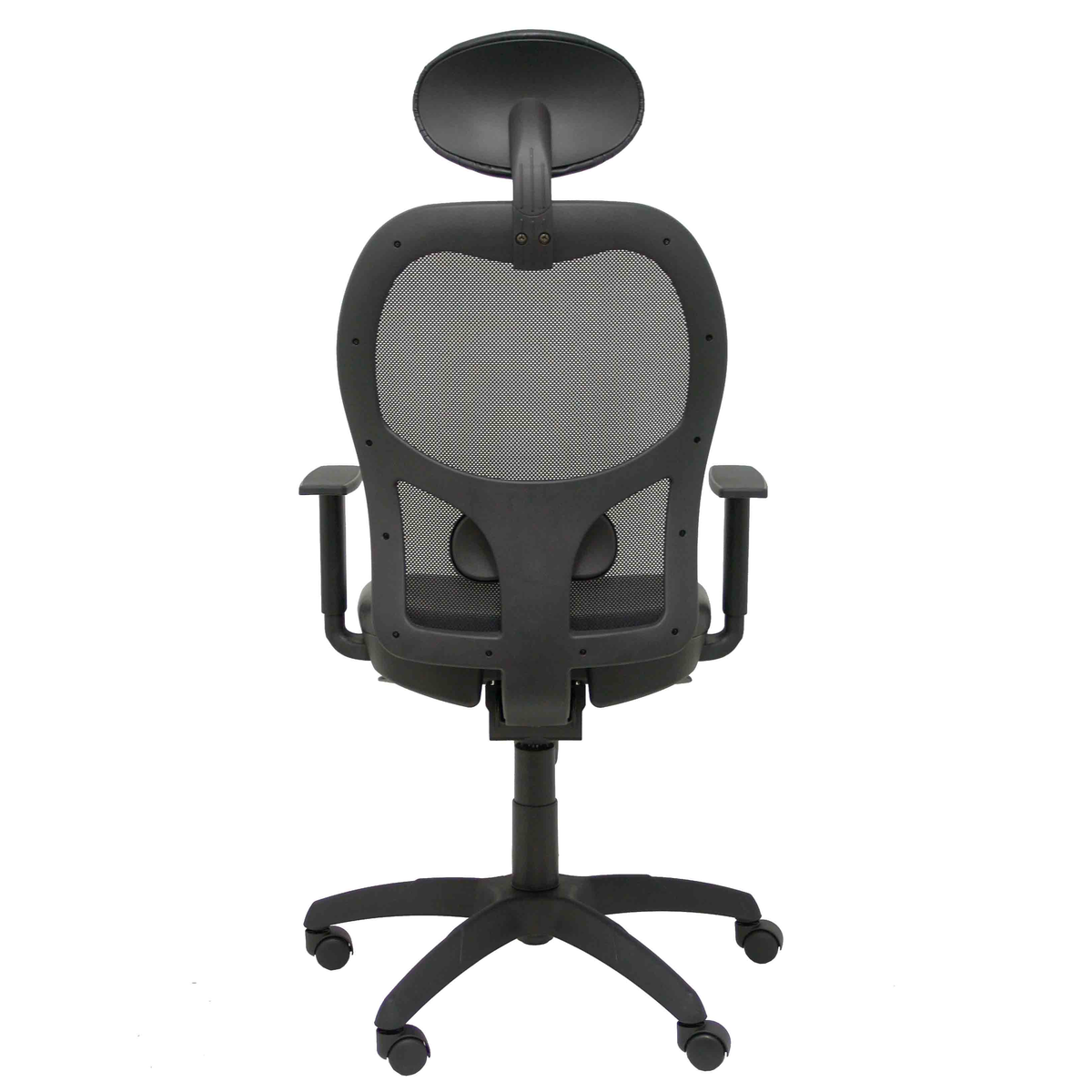 Silla de oficina Piqueras y Crespo Jorquera Malla + Similpiel - Cabecero - Negro