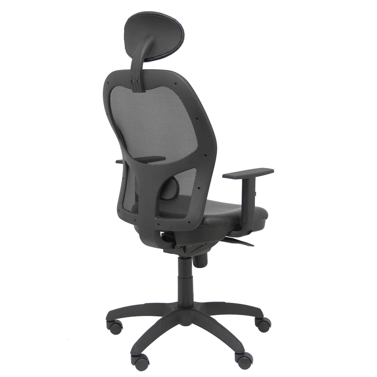 Silla de oficina Piqueras y Crespo Jorquera Malla + Similpiel - Cabecero - Negro