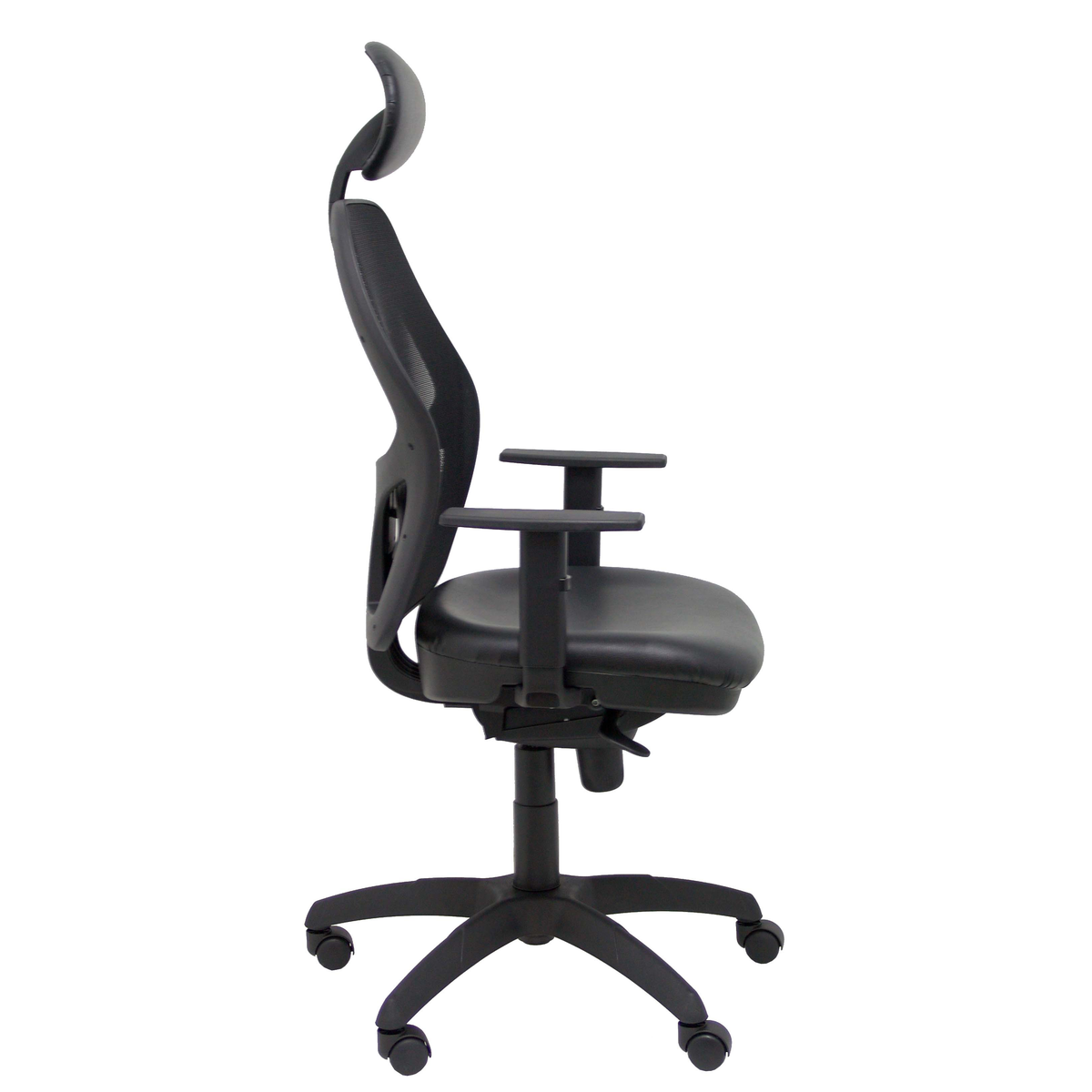 Silla de oficina Piqueras y Crespo Jorquera Malla + Similpiel - Cabecero - Negro