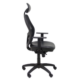 Silla de oficina Piqueras y Crespo Jorquera Malla + Similpiel - Cabecero - Negro