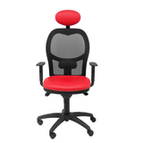 Silla de oficina Piqueras y Crespo Jorquera Malla + Similpiel - Cabecero - Rojo