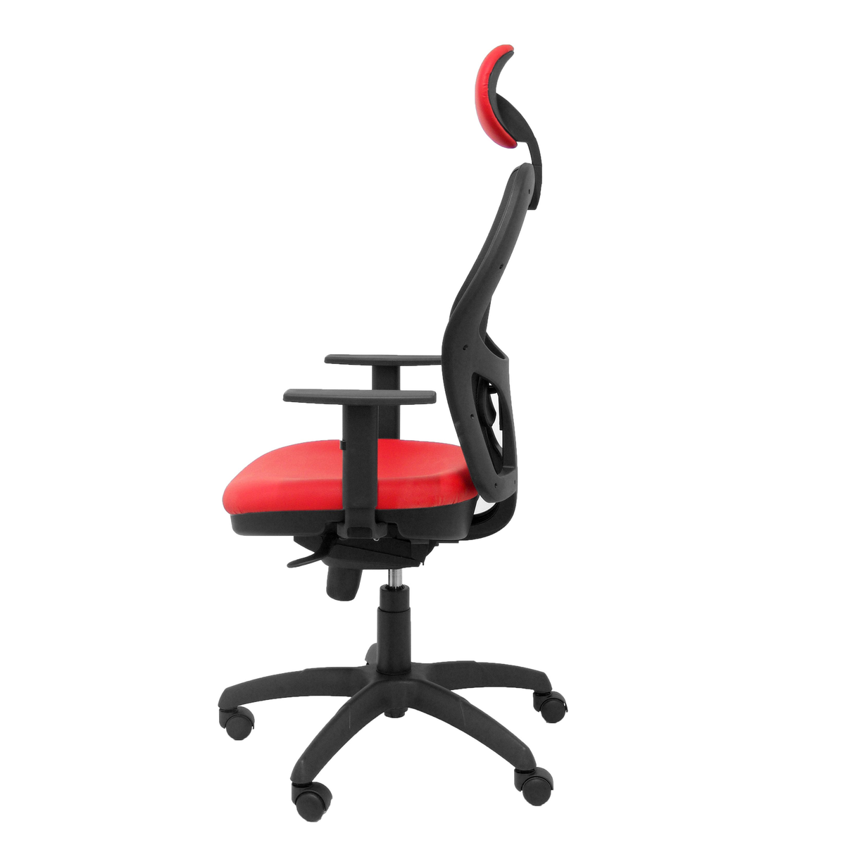 Silla de oficina Piqueras y Crespo Jorquera Malla + Similpiel - Cabecero - Rojo
