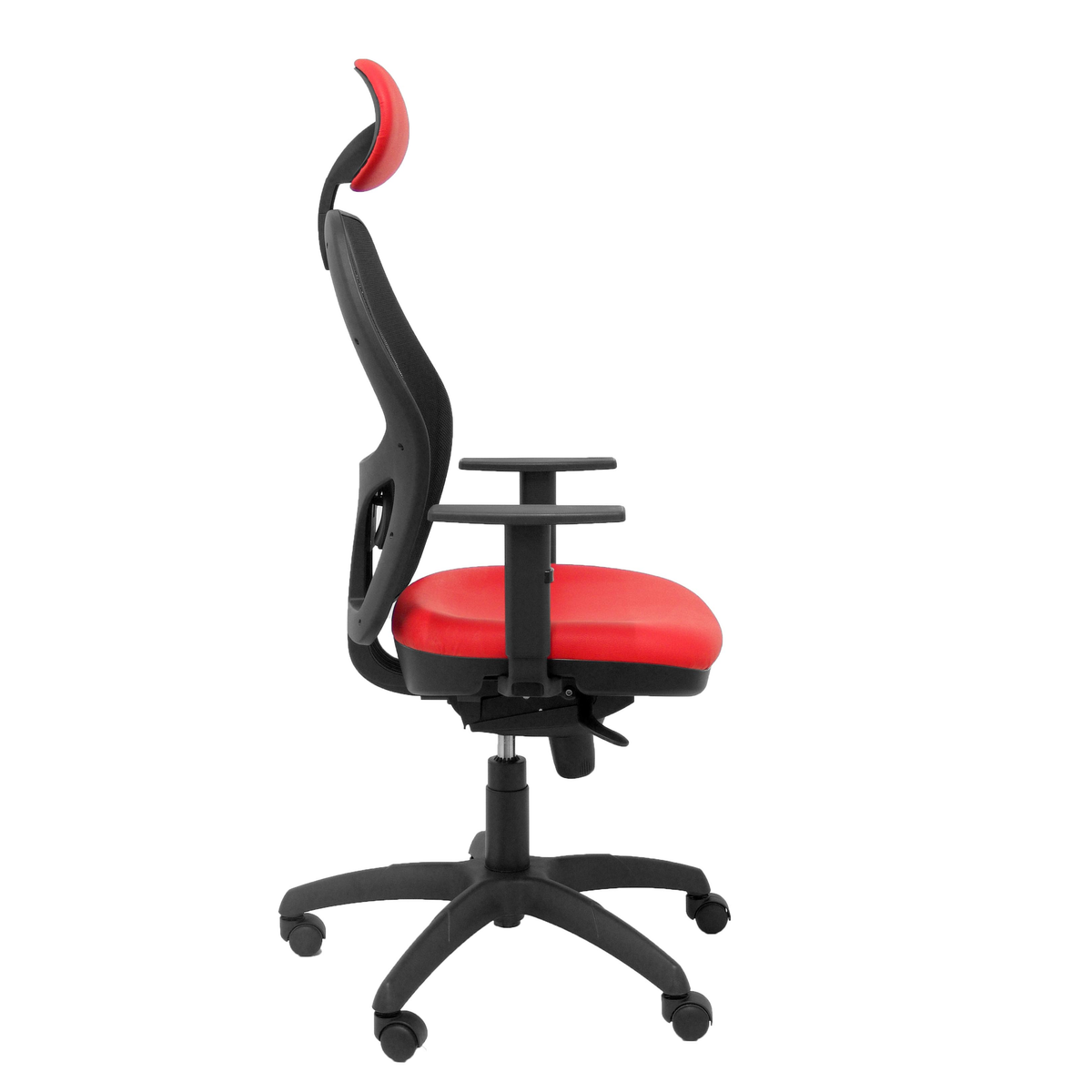 Silla de oficina Piqueras y Crespo Jorquera Malla + Similpiel - Cabecero - Rojo