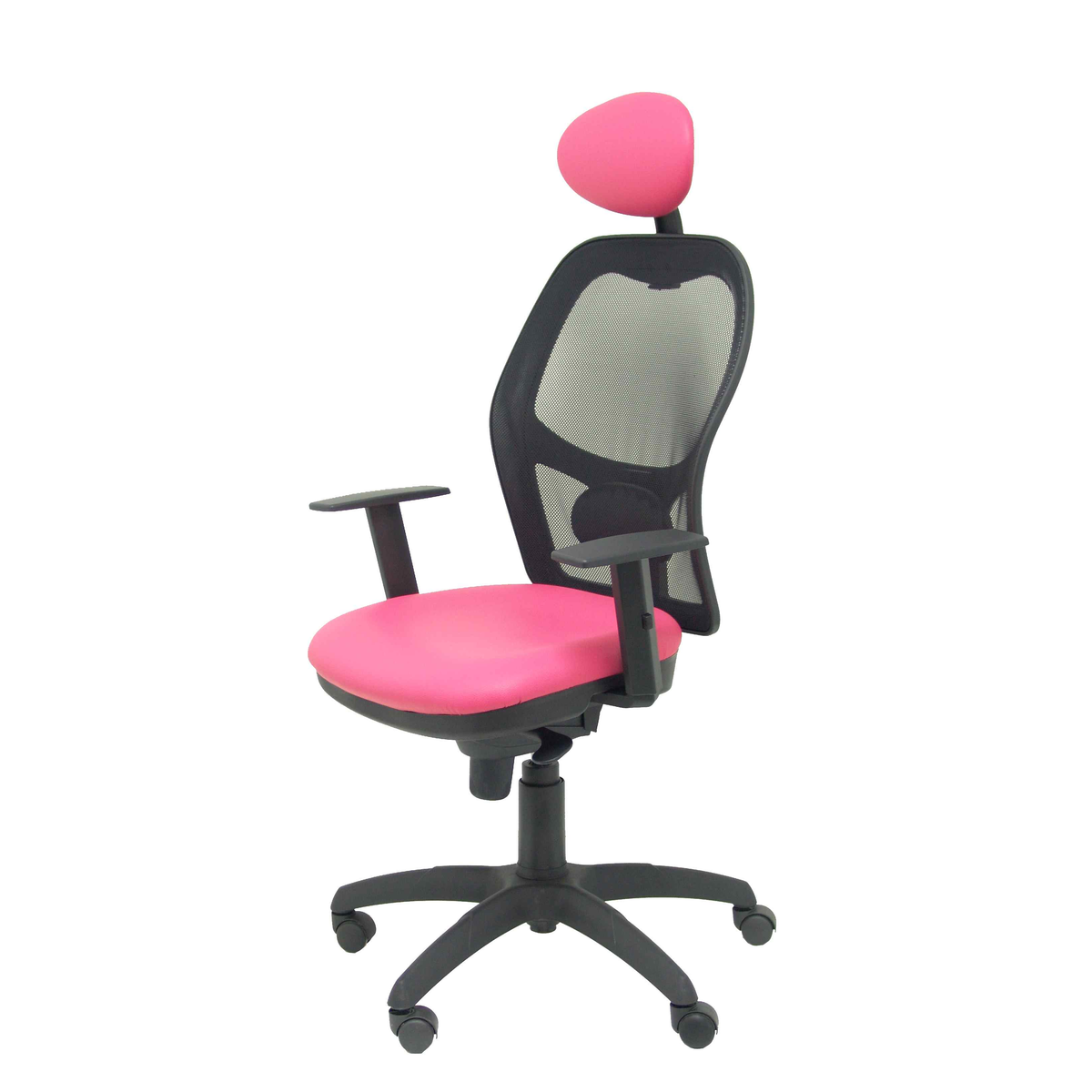 Silla de oficina Piqueras y Crespo Jorquera Malla + Similpiel - Cabecero - Rosa
