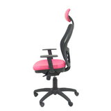 Silla de oficina Piqueras y Crespo Jorquera Malla + Similpiel - Cabecero - Rosa