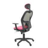 Silla de oficina Piqueras y Crespo Jorquera Malla + Similpiel - Cabecero - Rosa