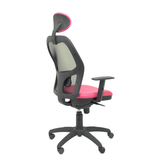 Silla de oficina Piqueras y Crespo Jorquera Malla + Similpiel - Cabecero - Rosa