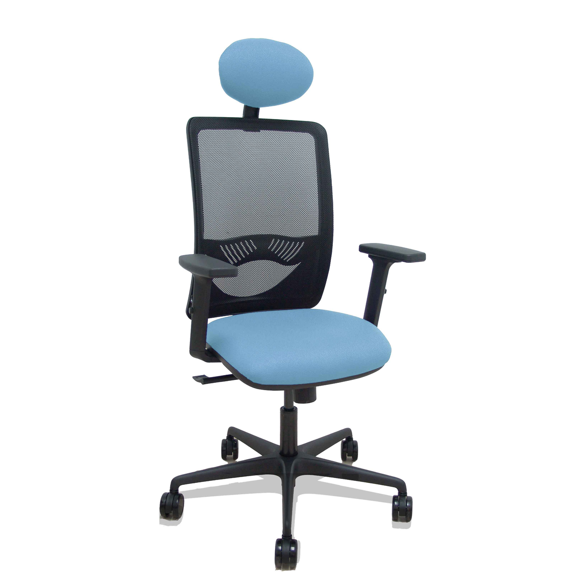 Silla de oficina Piqueras y Crespo Zulema Malla + Bali - Ref. fabricante 390SM840B100B2DB68R65C - Azul Cielo