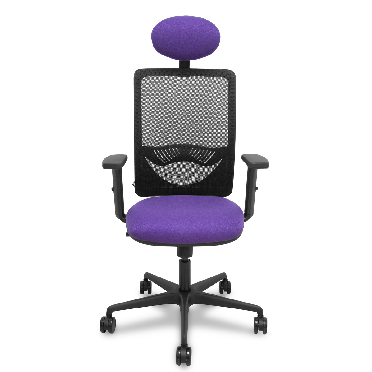 Silla de oficina Piqueras y Crespo Zulema Malla + Bali - Ref. fabricante 390SM840B100B2DB68R65C - Lila