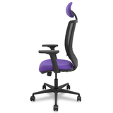 Silla de oficina Piqueras y Crespo Zulema Malla + Bali - Ref. fabricante 390SM840B100B2DB68R65C - Lila