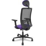 Silla de oficina Piqueras y Crespo Zulema Malla + Bali - Ref. fabricante 390SM840B100B2DB68R65C - Lila
