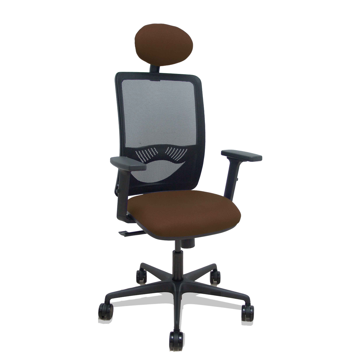 Silla de oficina Piqueras y Crespo Zulema Malla + Bali - Ref. fabricante 390SM840B100B2DB68R65C - Marron Oscuro