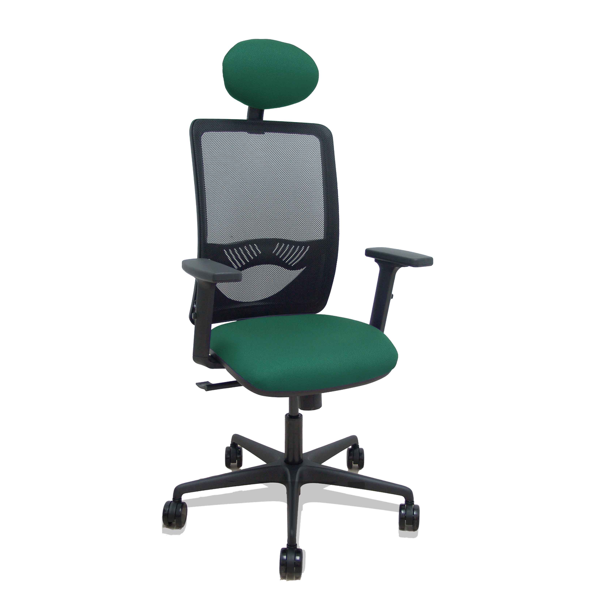 Silla de oficina Piqueras y Crespo Zulema Malla + Bali - Ref. fabricante 390SM840B100B2DB68R65C - Verde Botella