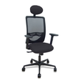 Silla de oficina Piqueras y Crespo Zulema Malla + Bali - Sincro · Brazos 2D · Cabecero - Negro