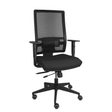 Silla de oficina Piqueras y Crespo Horna Bali + Malla - Sincro con traslack · Cabecero - Negro