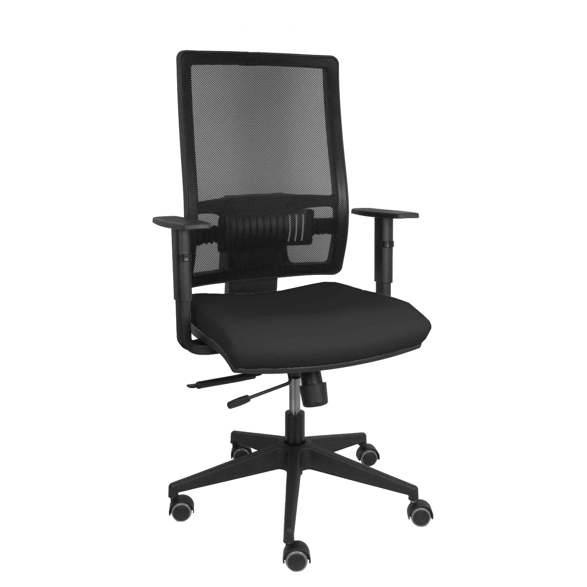 Silla de oficina Piqueras y Crespo Horna Bali + Malla - Sincro con traslack · Cabecero - Negro