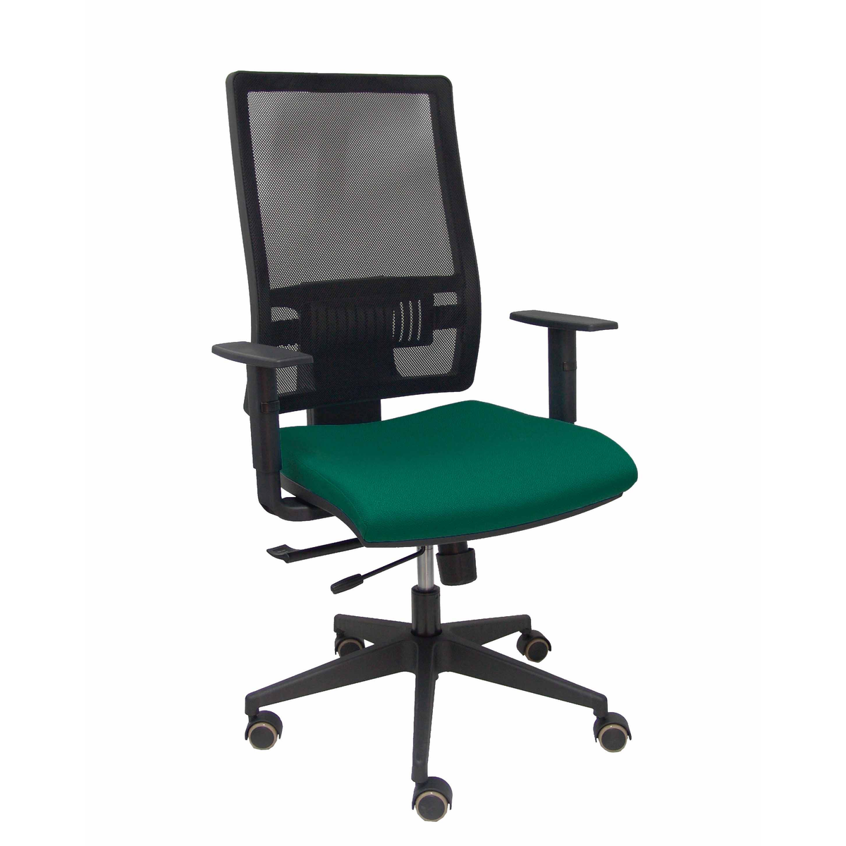 Silla de oficina Piqueras y Crespo Horna Bali + Malla - Sincro con traslack · Cabecero - Verde Botella