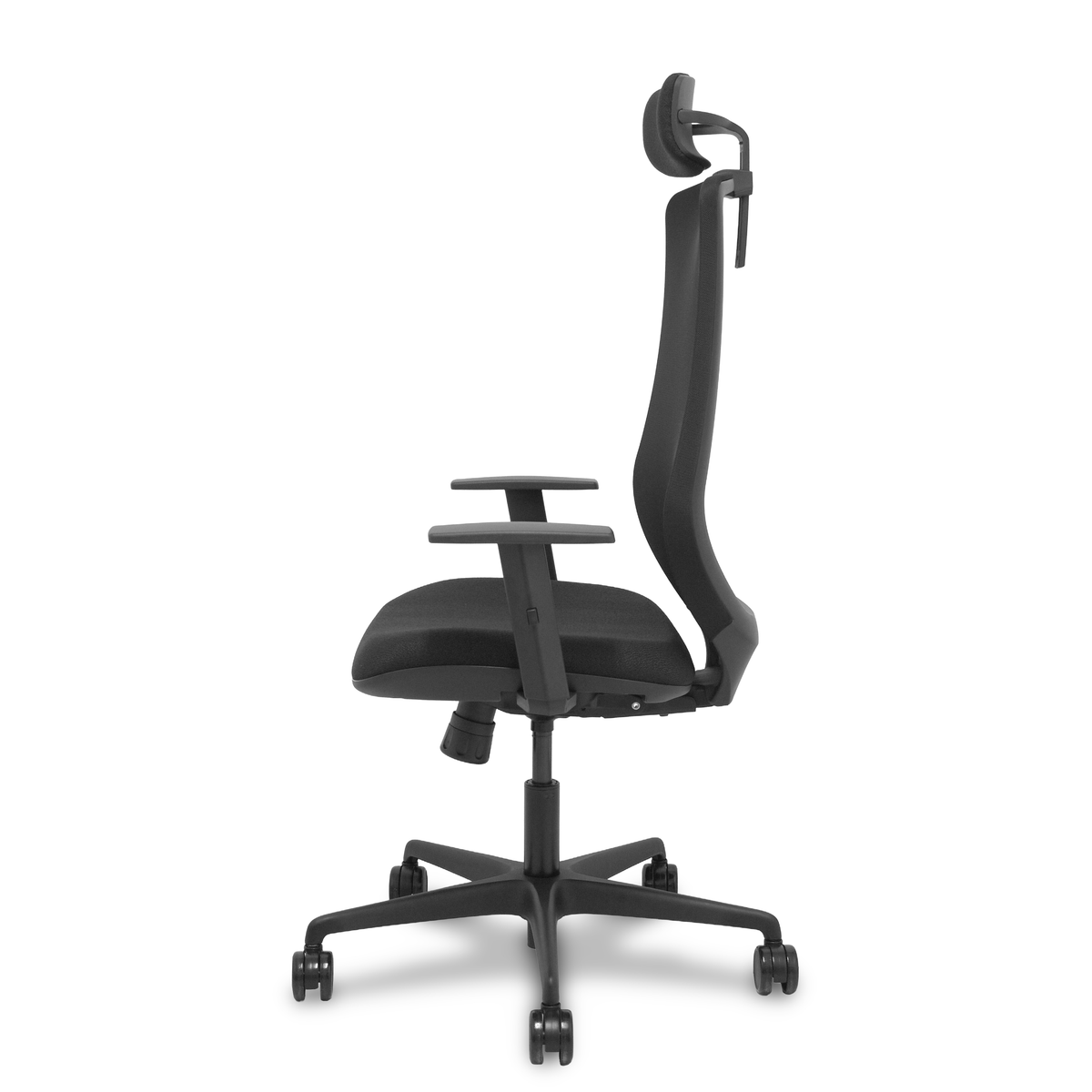 Silla de oficina Piqueras y Crespo Mardos Malla + Bali - Sincro · Brazos regulables · Cabecero - Negro
