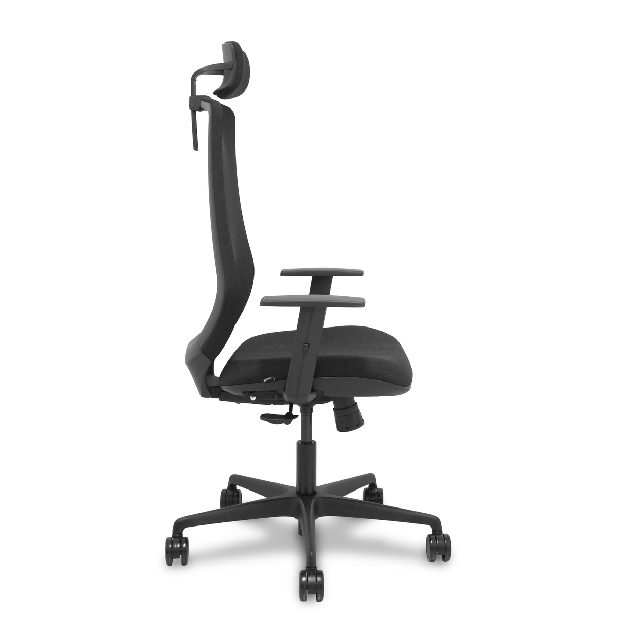 Silla de oficina Piqueras y Crespo Mardos Malla + Bali - Sincro · Brazos regulables · Cabecero - Negro