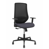 Silla de oficina Piqueras y Crespo Mardos Malla + Bali - Sincro · Brazos regulables - Tonos - Gris Oscuro