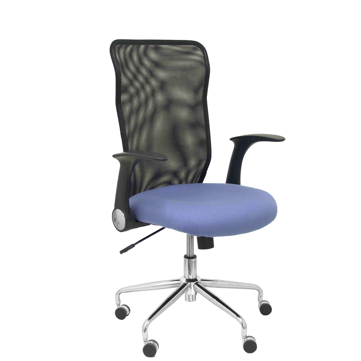 Silla de oficina Piqueras y Crespo Minaya Malla + Bali - Ref. fabricante 4031BALI10 - Negro / Azul Claro