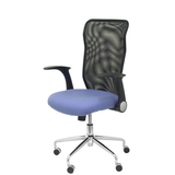 Silla de oficina Piqueras y Crespo Minaya Malla + Bali - Ref. fabricante 4031BALI10 - Negro / Azul Claro