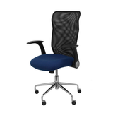 Silla de oficina Piqueras y Crespo Minaya Malla + Bali - Ref. fabricante 4031BALI10 - Negro / Azul Marino