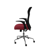 Silla de oficina Piqueras y Crespo Minaya Malla + Bali - Ref. fabricante 4031BALI10 - Negro / Granate