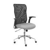 Silla de oficina Piqueras y Crespo Minaya Malla + Bali - Ref. fabricante 4031BALI10 - Negro / Gris Claro